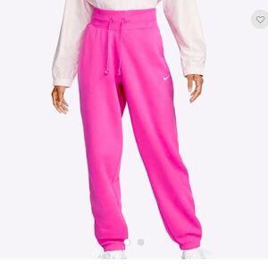 Nike Sportswear Phoenix Fleece High-Waisted Oversized Sweatpants Pink!